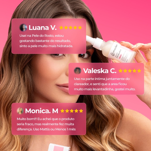 Avaliações de clientes do Sérum Firmador Íntimo